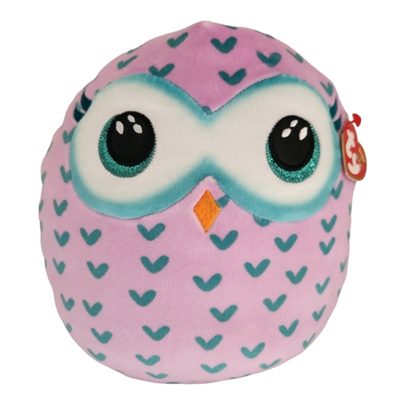 NWT - Ty WINKS Owl Squish a Boos 8" Inch Beanie Baby Plush Collectible Brand - Picture 1 of 3